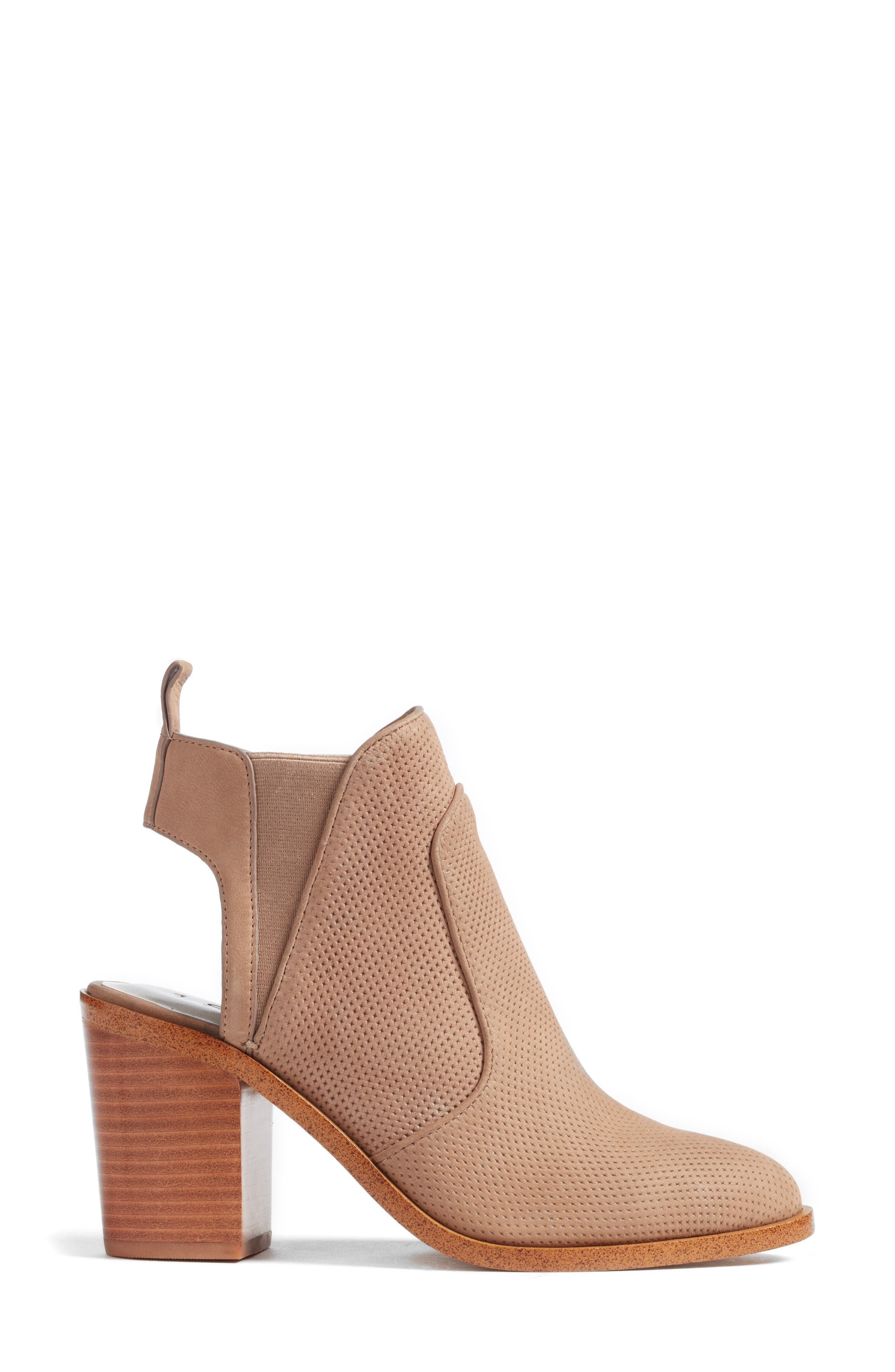 Leban Cutout Bootie, Alternate, color, STONE NUBUCK LEATHER