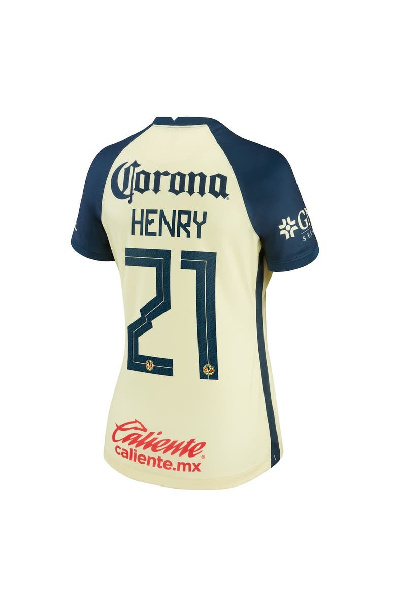 Nike Women's Nike Henry Martín Yellow Club America 2021/22 Home Breathe Stadium Replica Player Jersey, Alternate, color, 