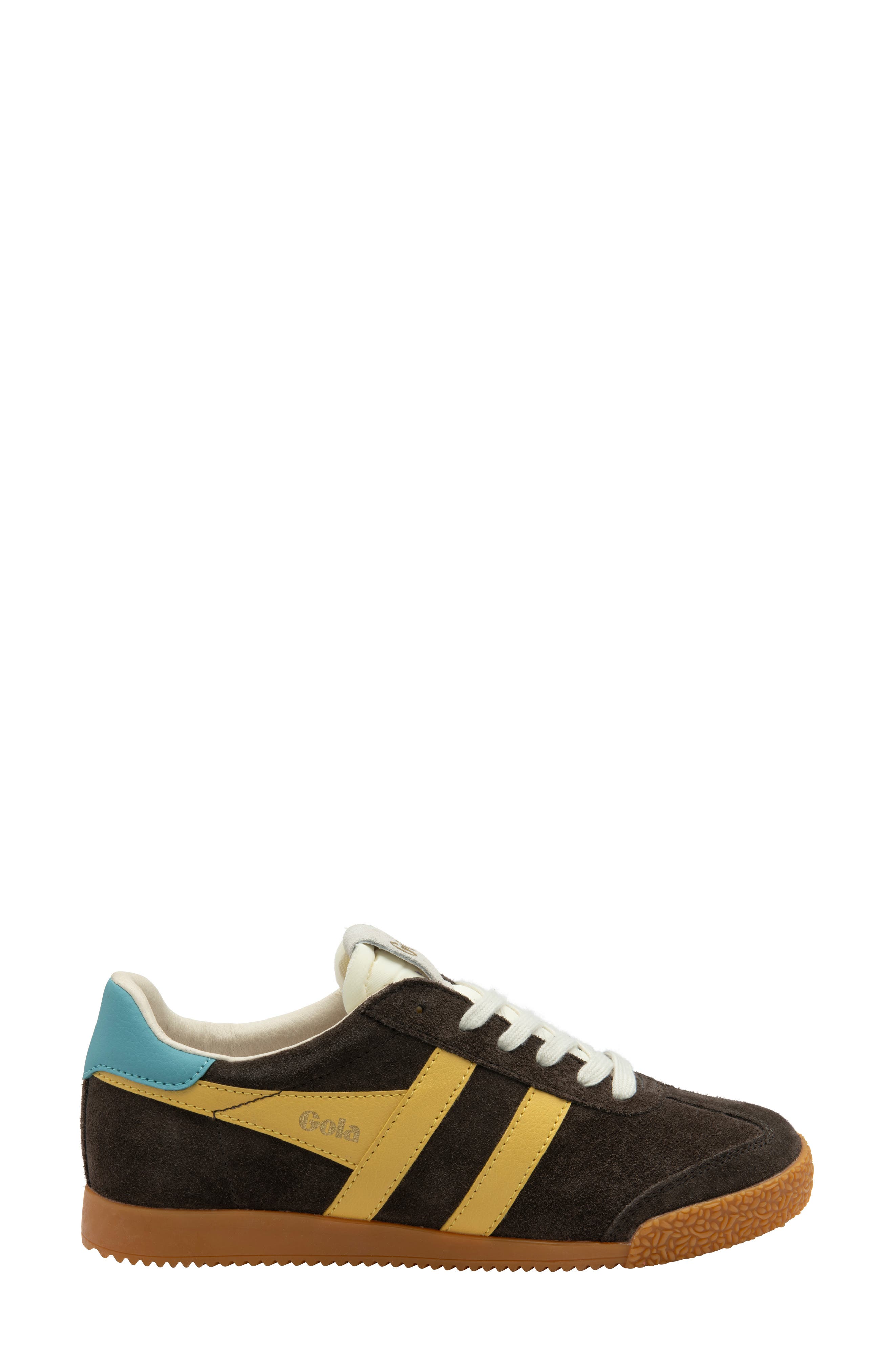 Gola Elan Sneaker, Alternate, color, Mocha/ Pollen/ Ocean