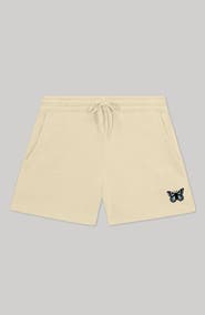 Dalix Womens Butterfly Midweight Washed Fleece Shorts