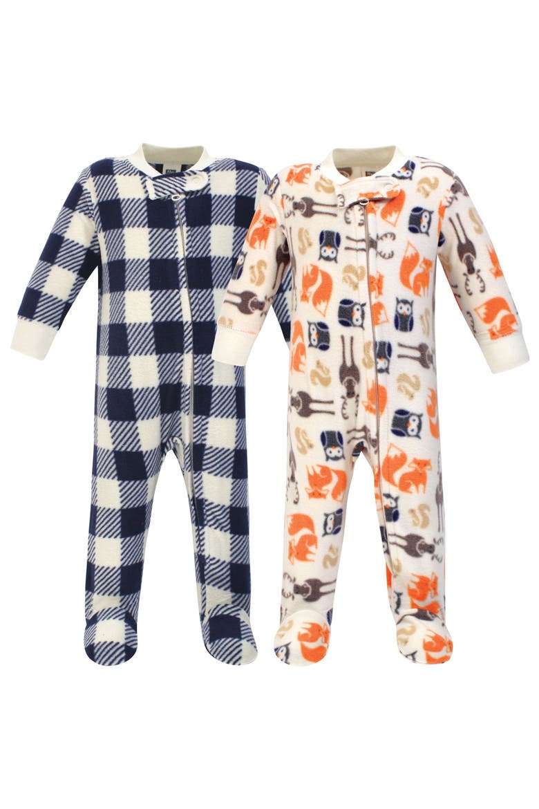 Snug Fleece Jumpsuit For Daytime & Dreamtime (baby), Main, color, Forest
