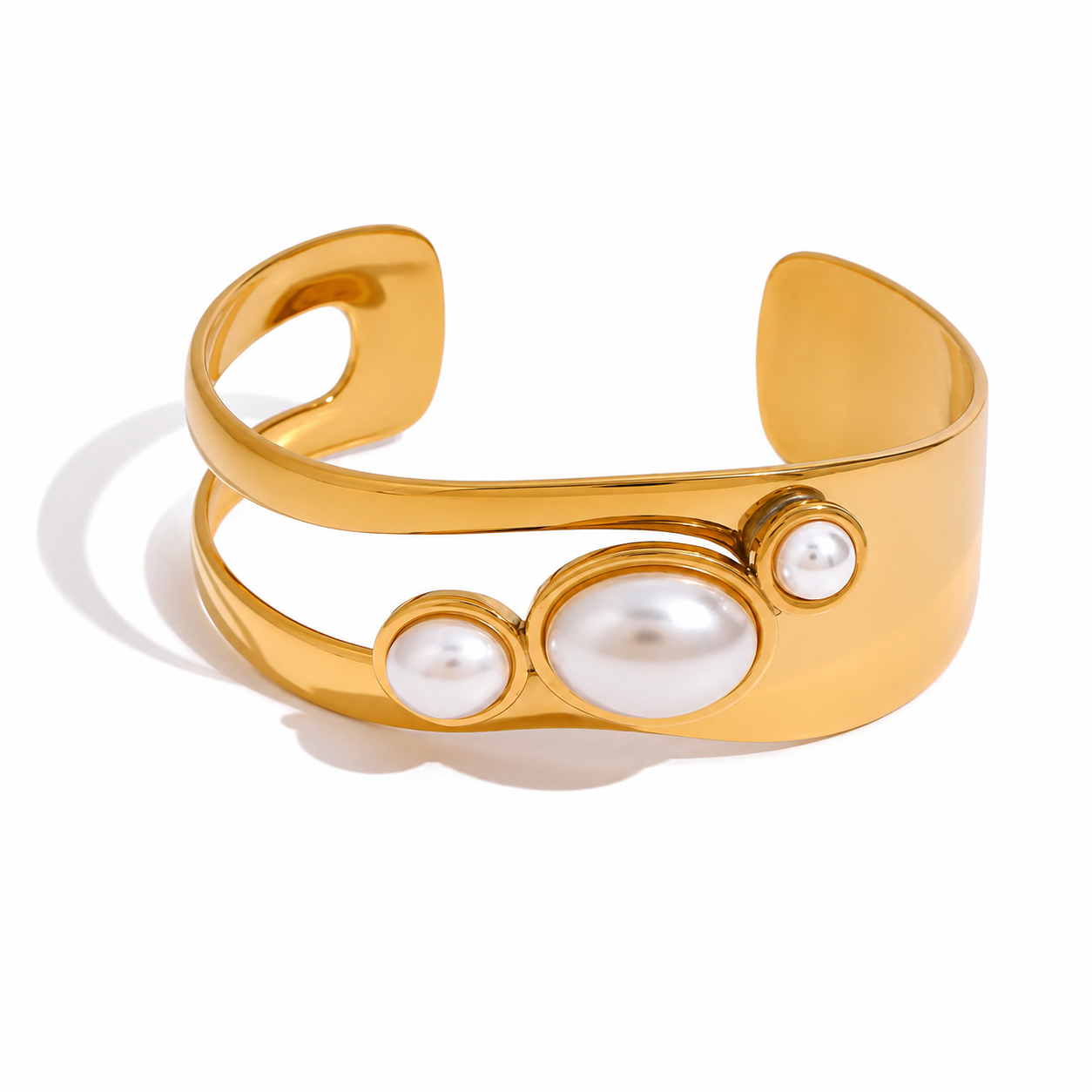 Gold with Brown Stone Detail