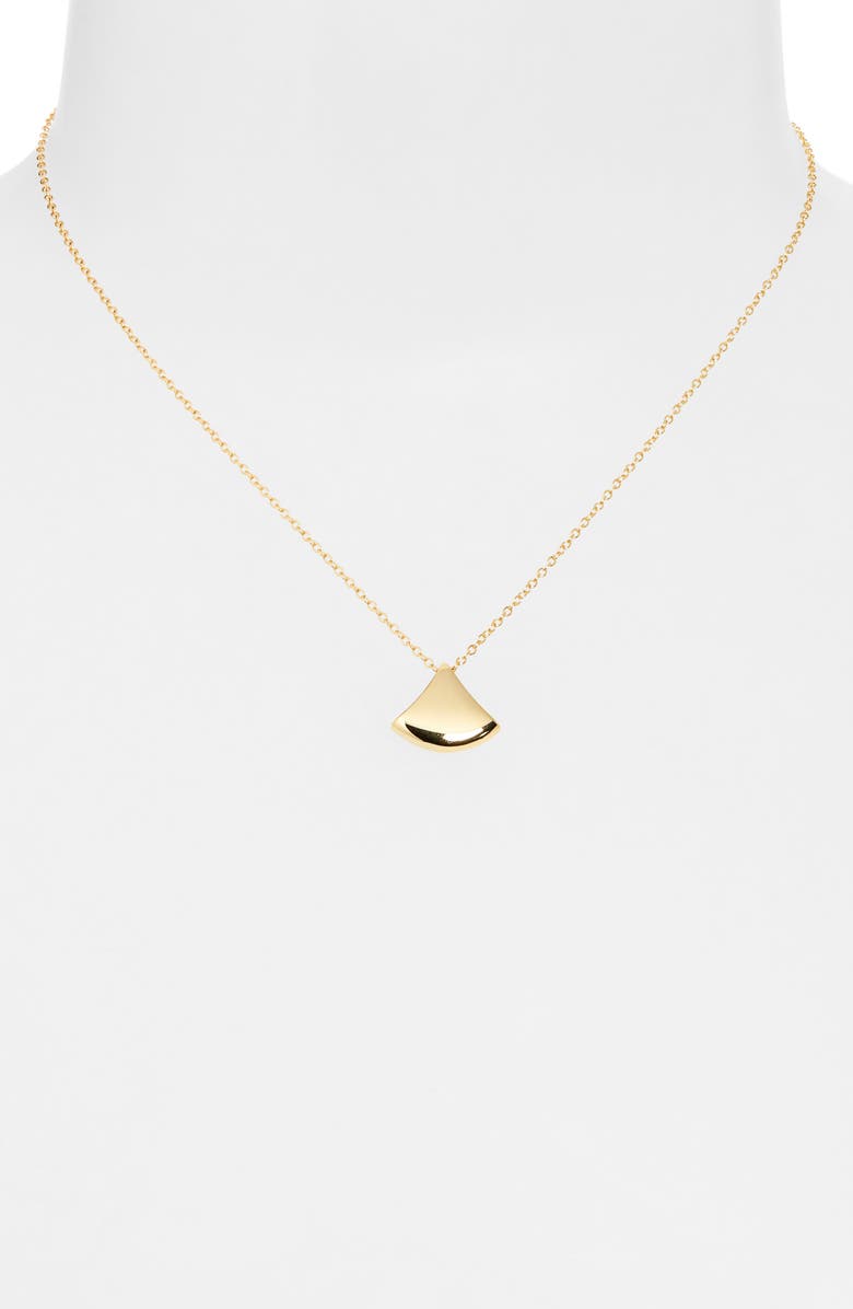 ARGENTO VIVO Fan Pendant Necklace, Alternate, color, Gold