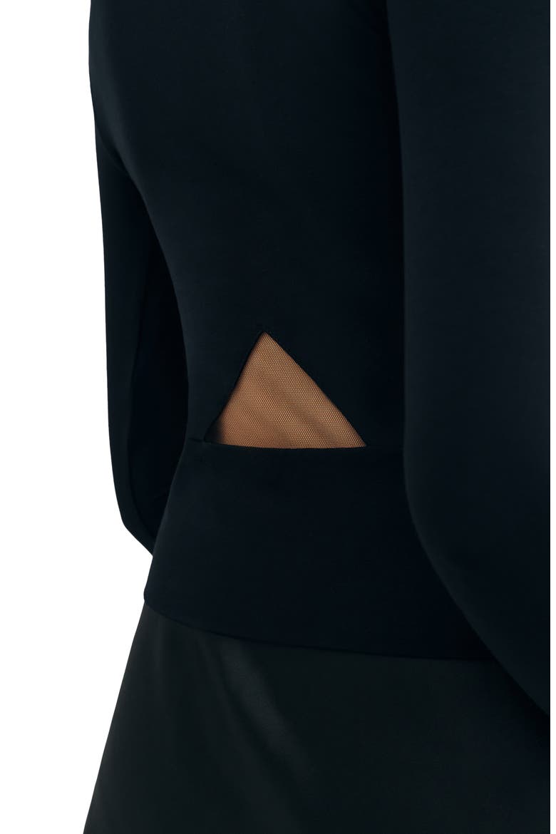 Shanghai Long Sleeve Tunic, Alternate, color, BLACK