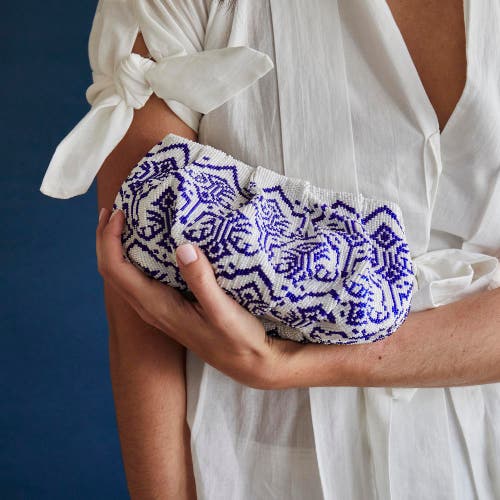 Lele Sadoughi Cora Beaded Clutch