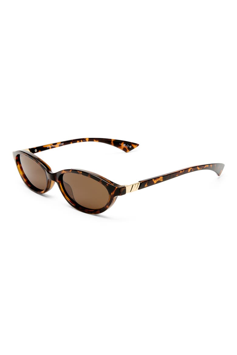 Duskfall 55mm Oval Sunglasses, Alternate, color, TORT / BROWN MONO