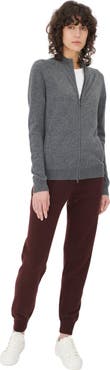 Gobi Cashmere Essential Cashmere Full-Zip Cardigan