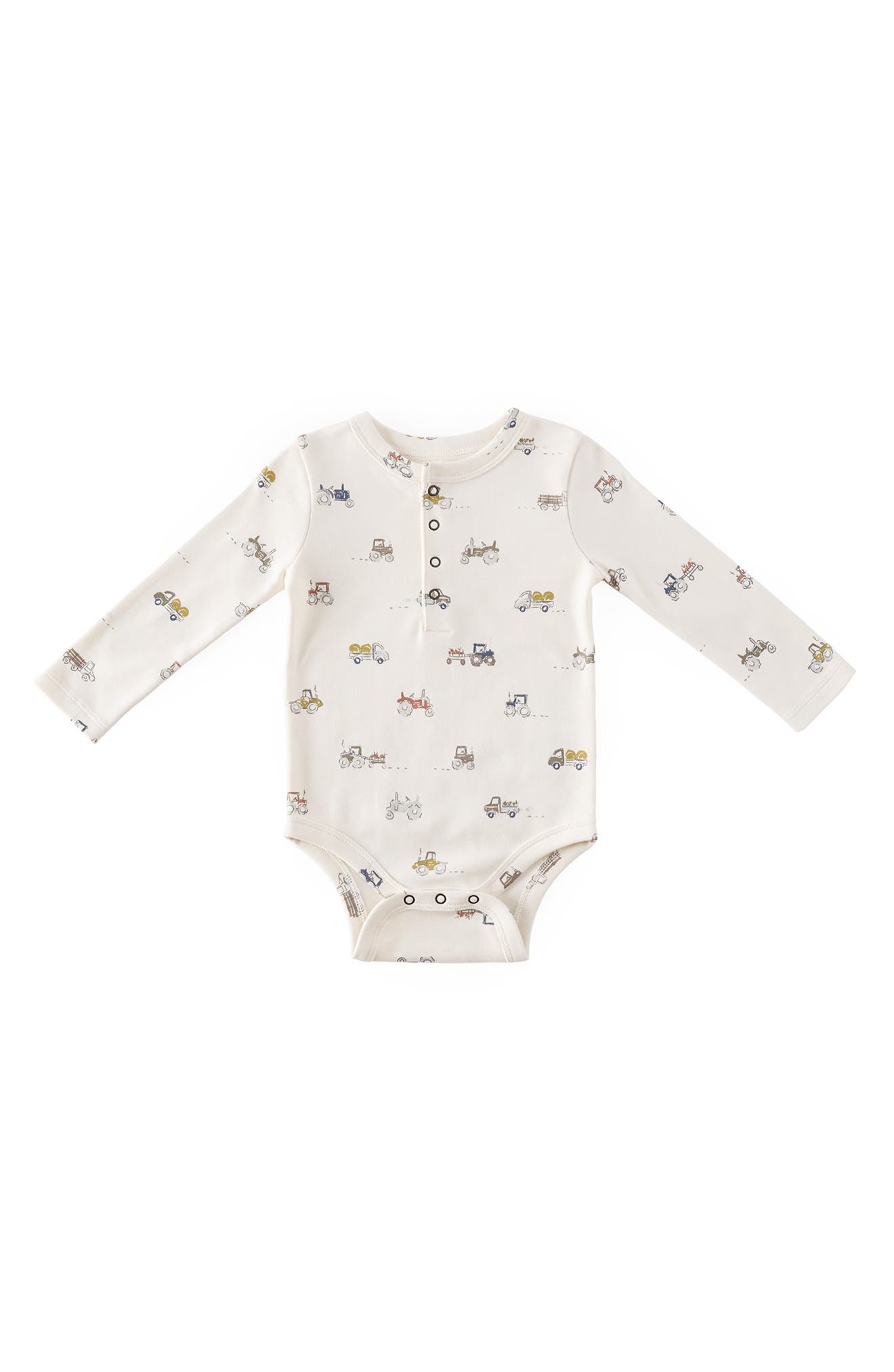 Pehr Henley Organic Cotton Bodysuit in Beige 
