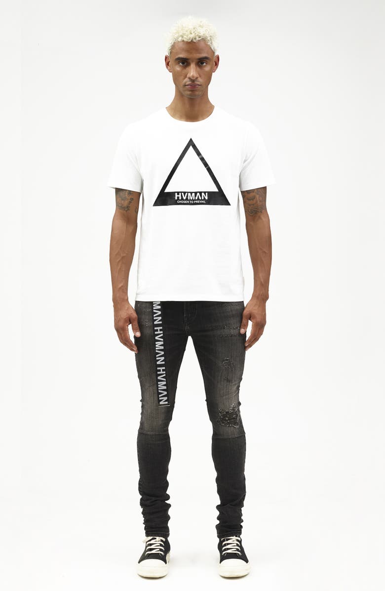 HVMAN Regular Fit Triangle Logo Cotton T-Shirt, Alternate, color,