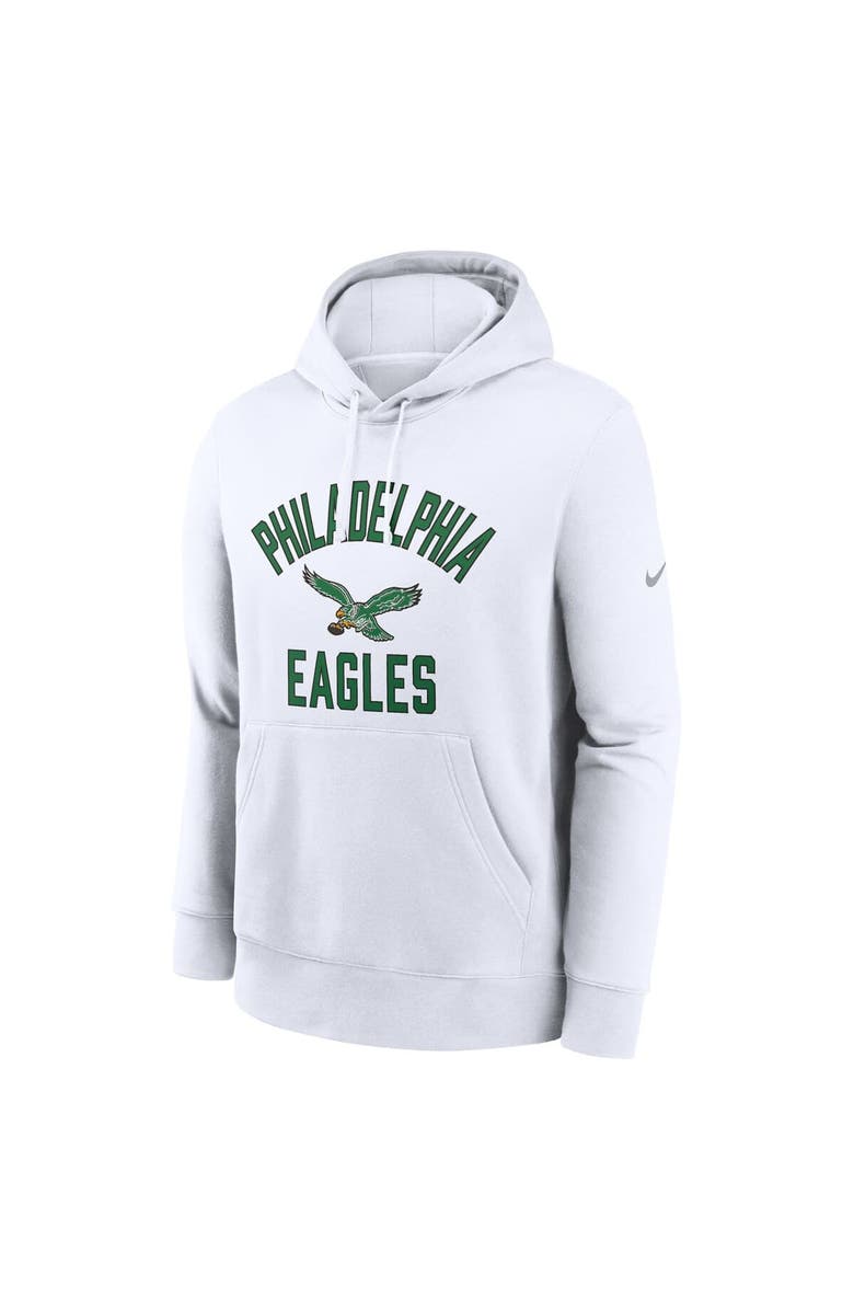 Nike Men's Nike White Philadelphia Eagles Club Pullover Hoodie, Alternate, color, 