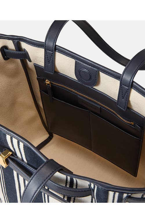 Veronica Beard Stripe Canvas Dash Tote