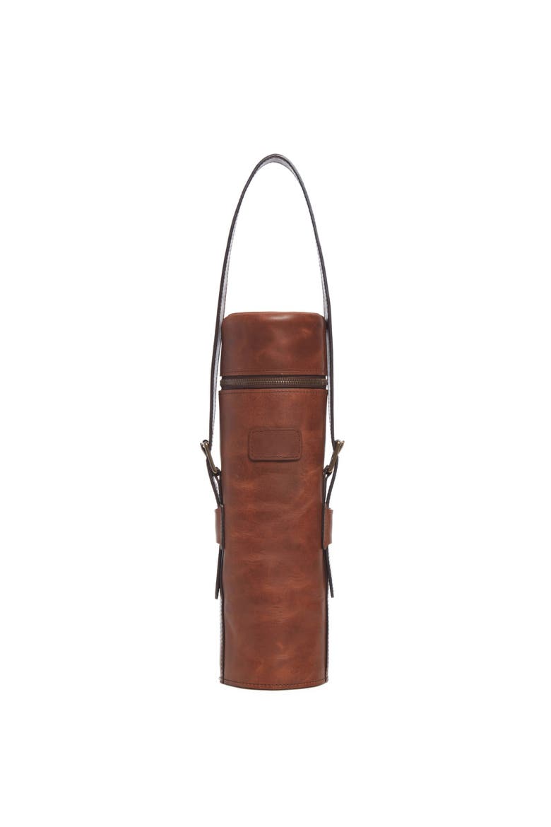 Bellevue Leather Bottle Bag, Main, color, Espresso