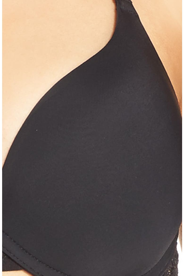 Goddess Underwire T-Shirt Bra, Alternate, color, BLACK
