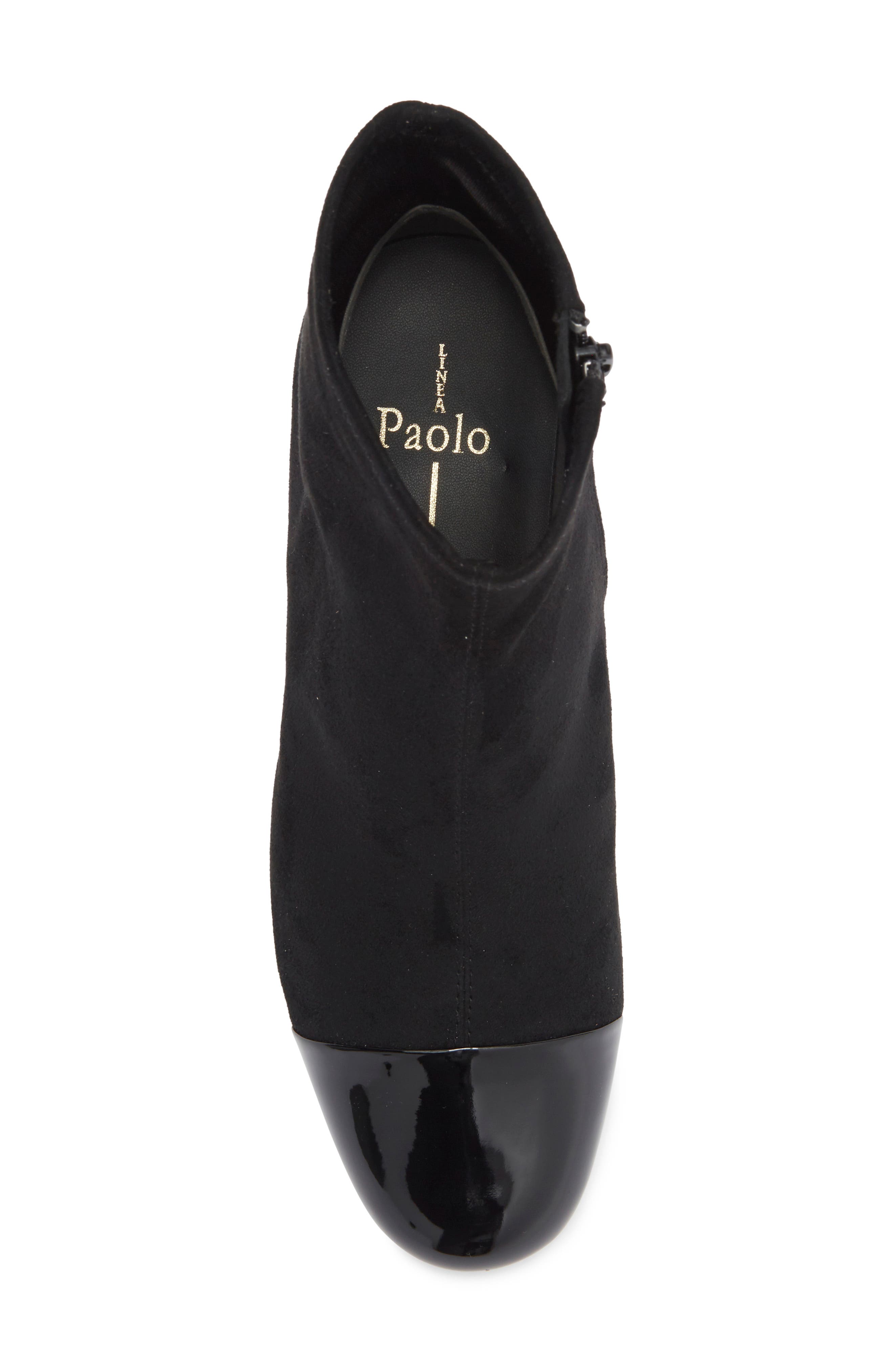 Linea Paolo Willis Bootie, Alternate, color, Black Micro/ Patent
