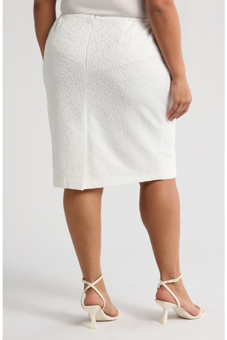 Lace Slim Skirt, Alternate, color, LILY WHITE
