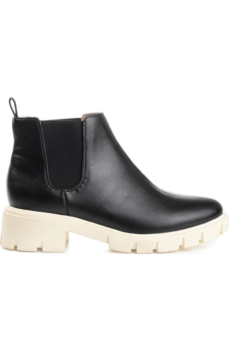 Journee Collection Rorke Lug Sole Chelsea Boot, Alternate, color, Black