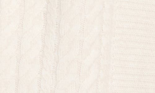 T Tahari Braided Cable Duster Cardigan In White