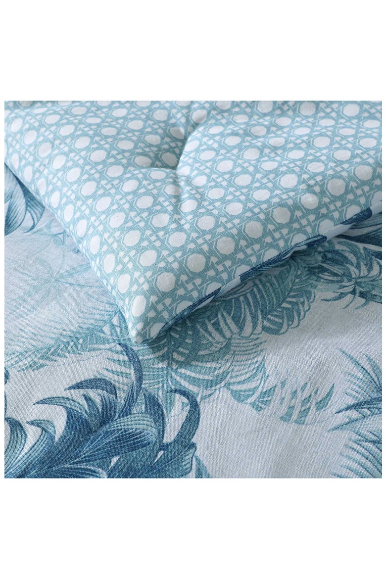 Legacy Palms Comforter & Pillow Shams Set, Alternate, color, BLUE