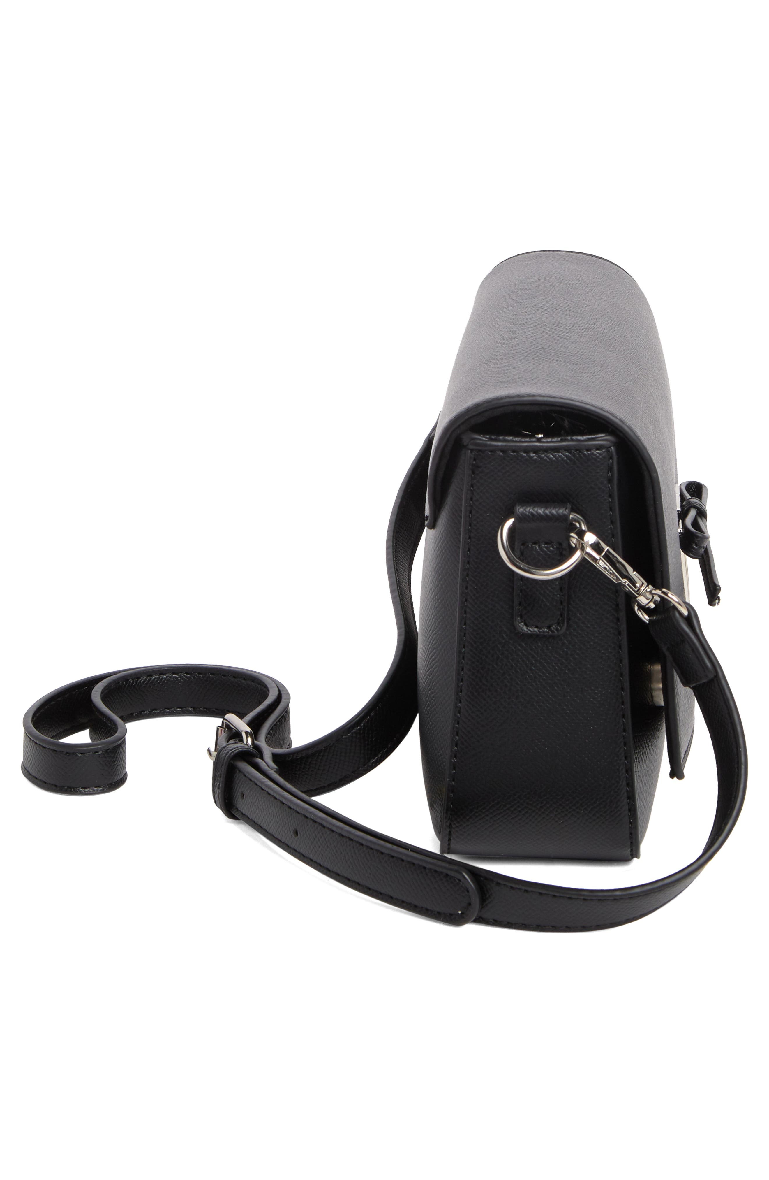 Badgley Mischka Collection Bow Crossbody Bag, Alternate, color, Black