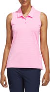 adidas Performance Sleeveless Jacquard Polo