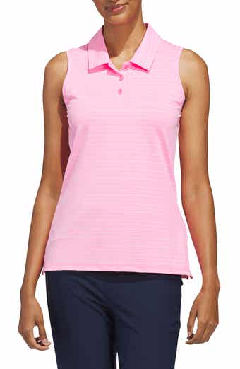 Performance Sleeveless Jacquard Polo