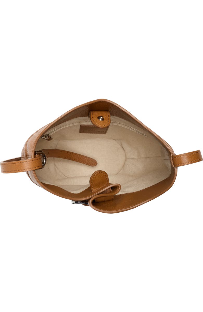 LIFFNER Medium Belted Leather Bucket Bag, Alternate, color, Saddle Brown