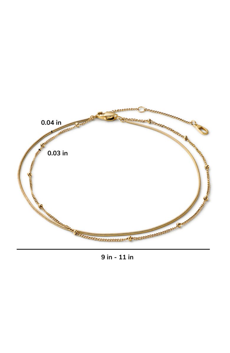 Ana Luisa Gold Anklet - Hallie Anklet, Alternate, color, Gold