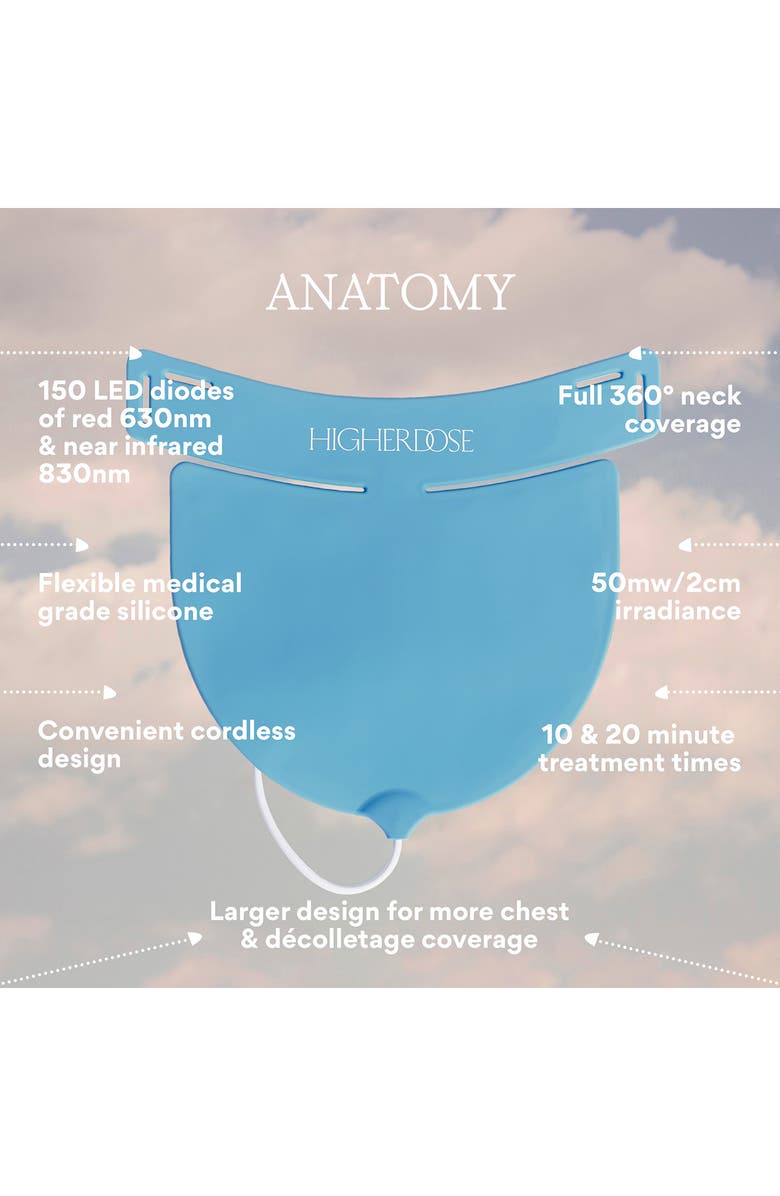 HigherDOSE Red Light Neck Enhancer, Alternate, color, Blue