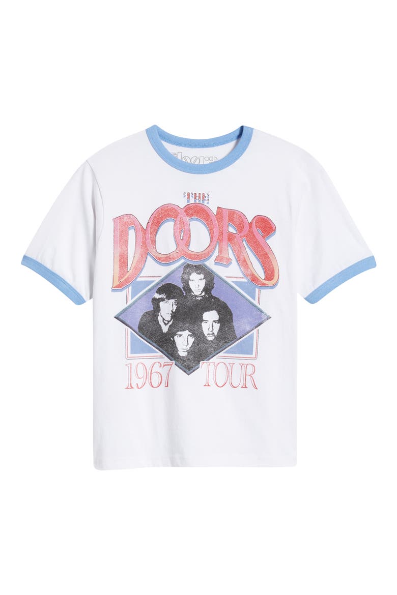 Doors Ringer Graphic T-Shirt, Alternate, color, WHITE/ BLUE