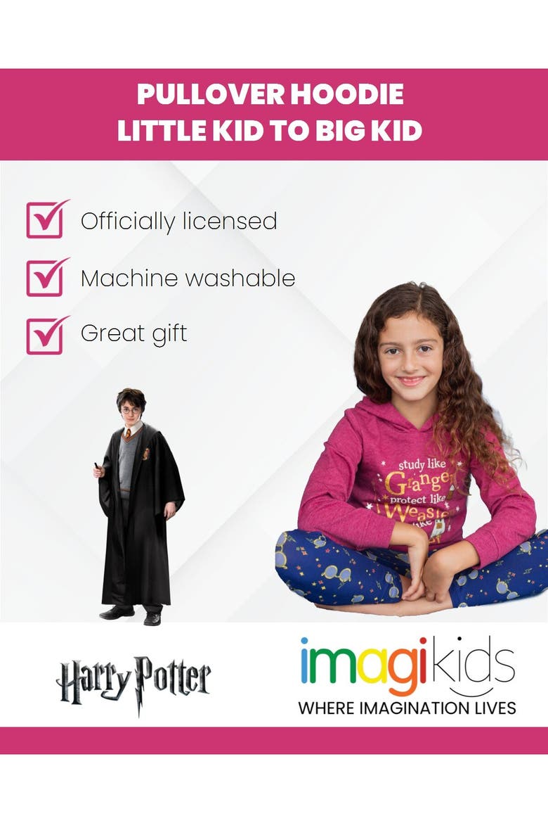 Fleece Pullover Hoodie, Alternate, color, Burgundy Harry Potter