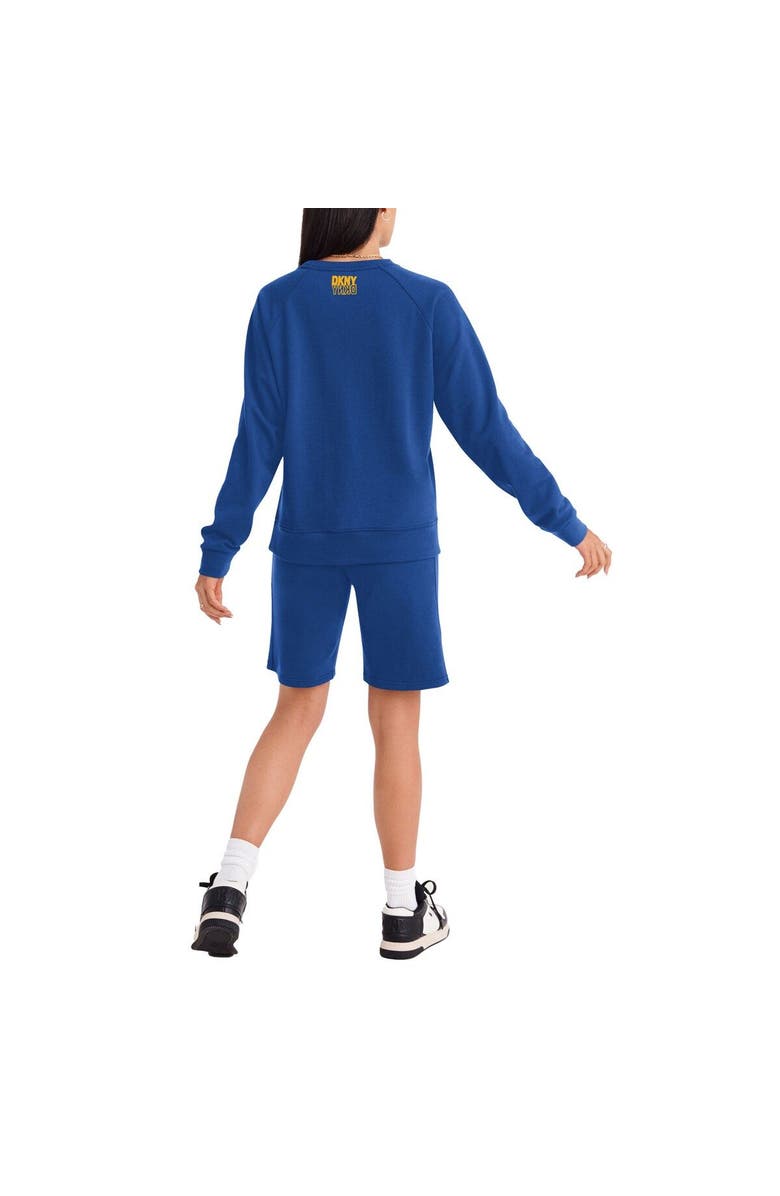 DKNY SPORT Women's DKNY Sport Royal Golden State Warriors Regina Raglan Pullover Sweatshirt, Alternate, color, Royal