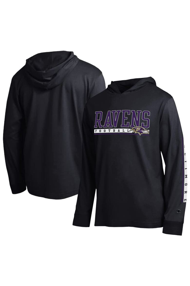 Men's Champion Black Baltimore Ravens All Star Hooded T-Shirt, Main, color, Black