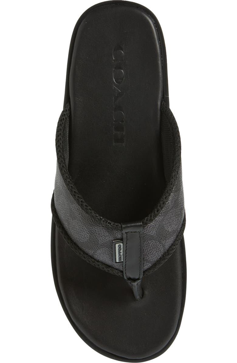 COACH Signature Jacquard Flip Flop, Alternate, color,