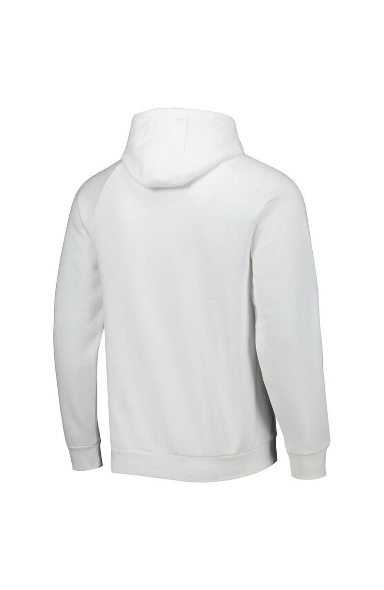 Under Armour Men's Under Armour White Jackson State Tigers Coaches Prime Fleece Raglan Pullover Hoodie, Alternate, color, 