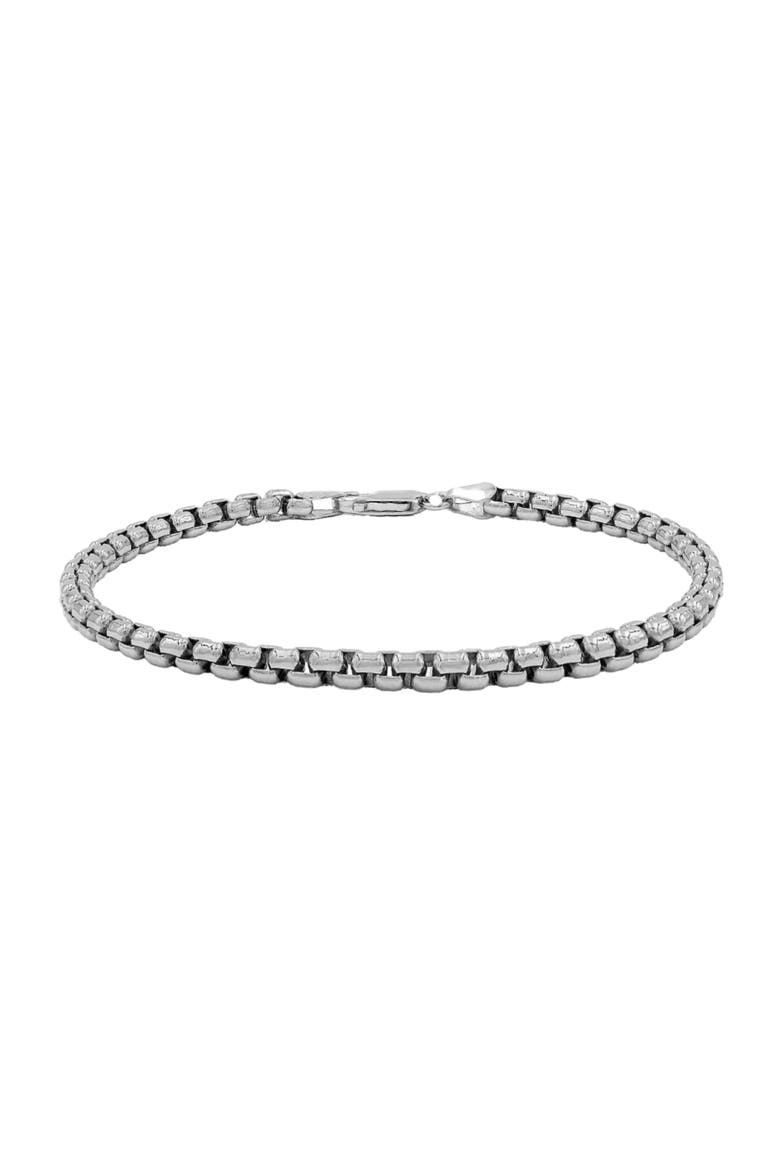 Sterling Silver Rounded Bracelet, Main, color, Silver