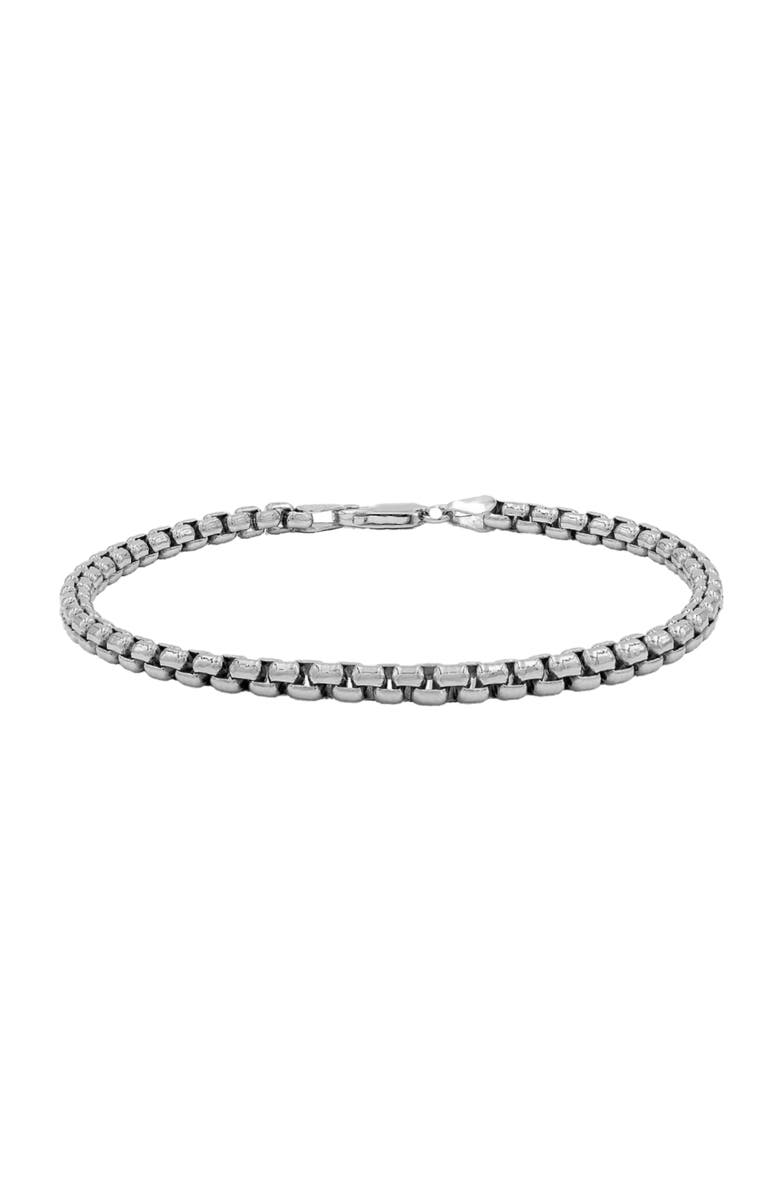 Donatello Gian Sterling Silver Rounded Bracelet, Main, color, Silver