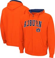 COLOSSEUM Men's Colosseum Orange Auburn Tigers Arch & Logo 3.0 Full-Zip Hoodie