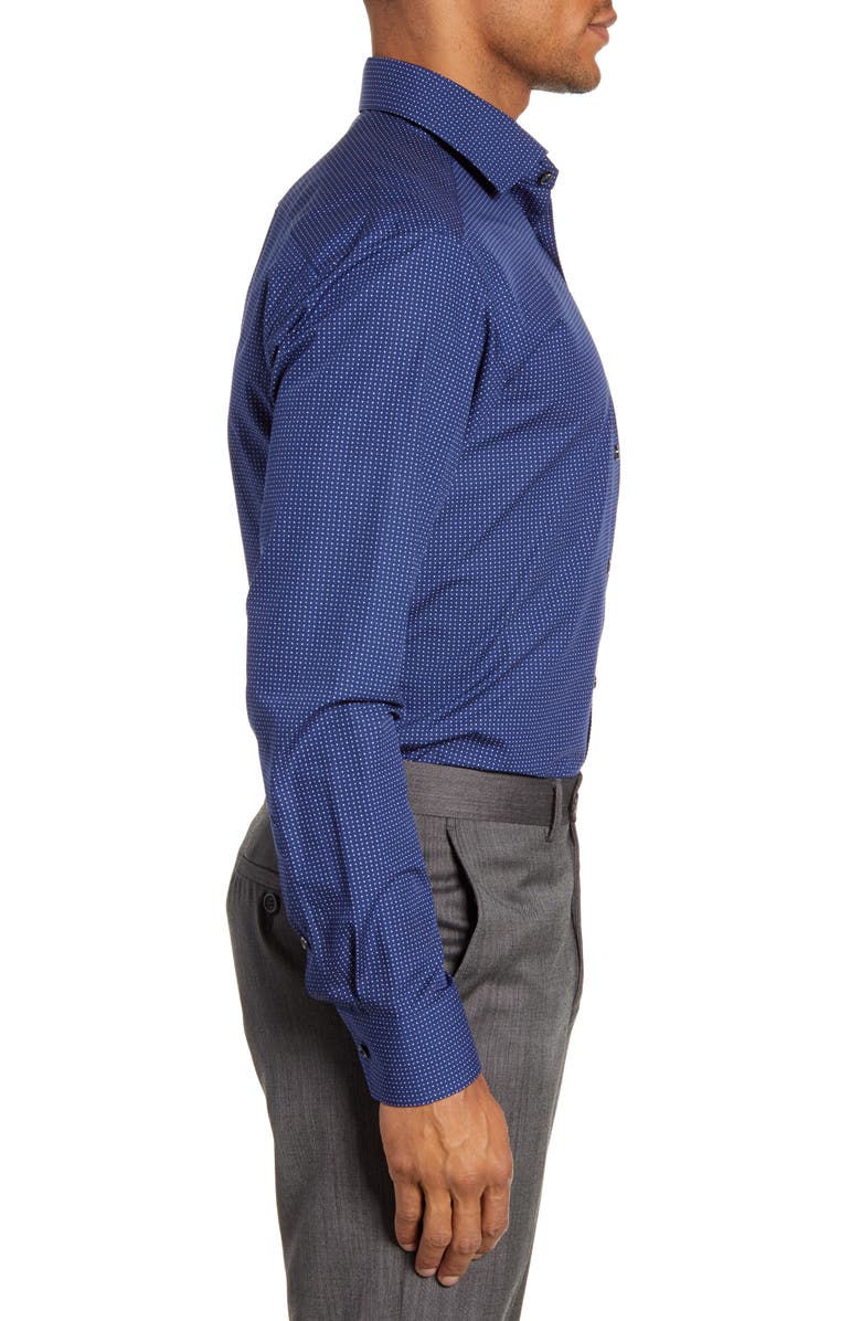 Eton Slim Fit Microdot Print Dress Shirt, Alternate, color, 