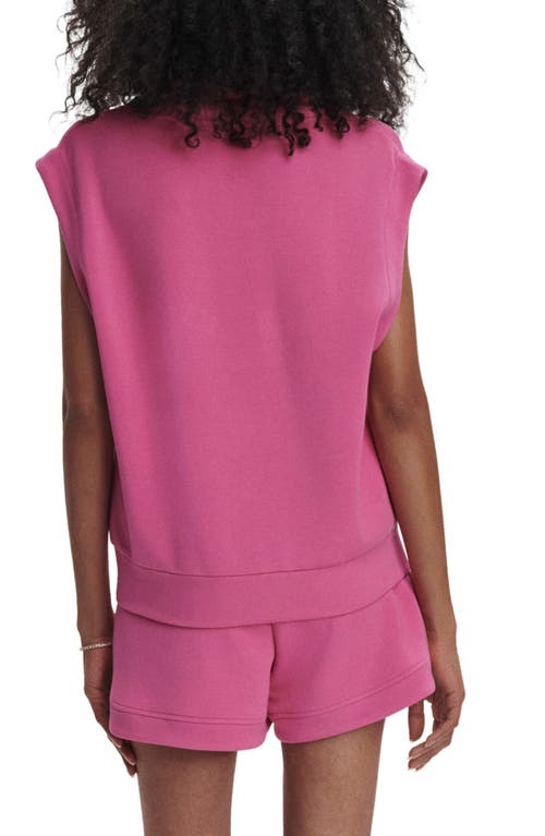 Varley Loretta Sleeveless Half Zip In Ibis Rose