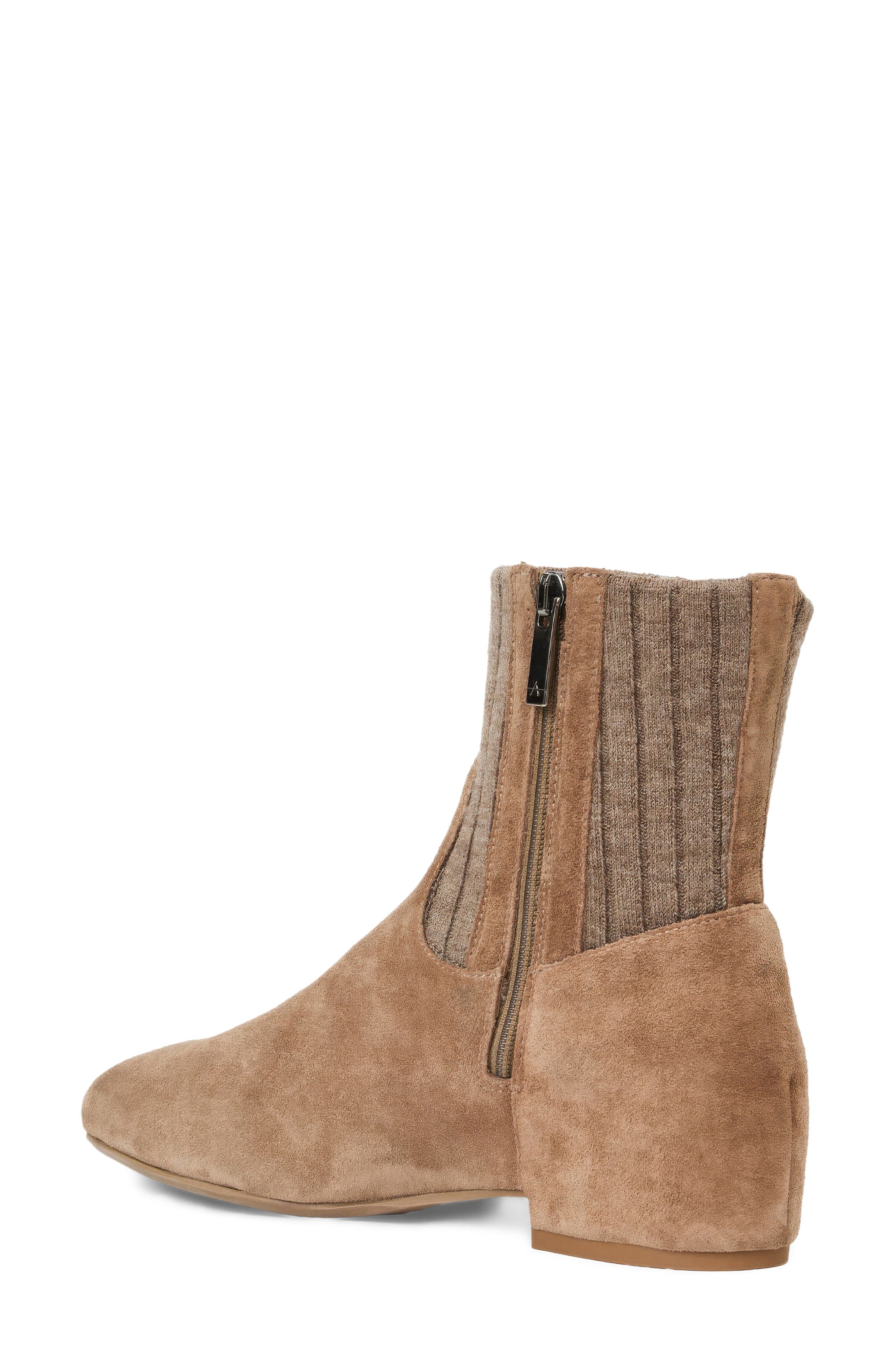 Ulyssa Cozy Bootie, Alternate, color, AMARETTO SUEDE/ KNIT