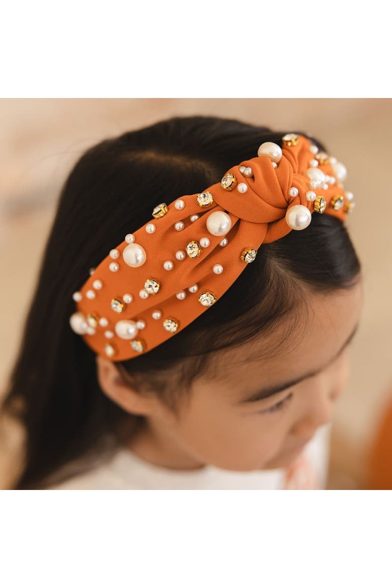 Spice Pearl Gemstone Headband, Alternate, color, Burnt Orange