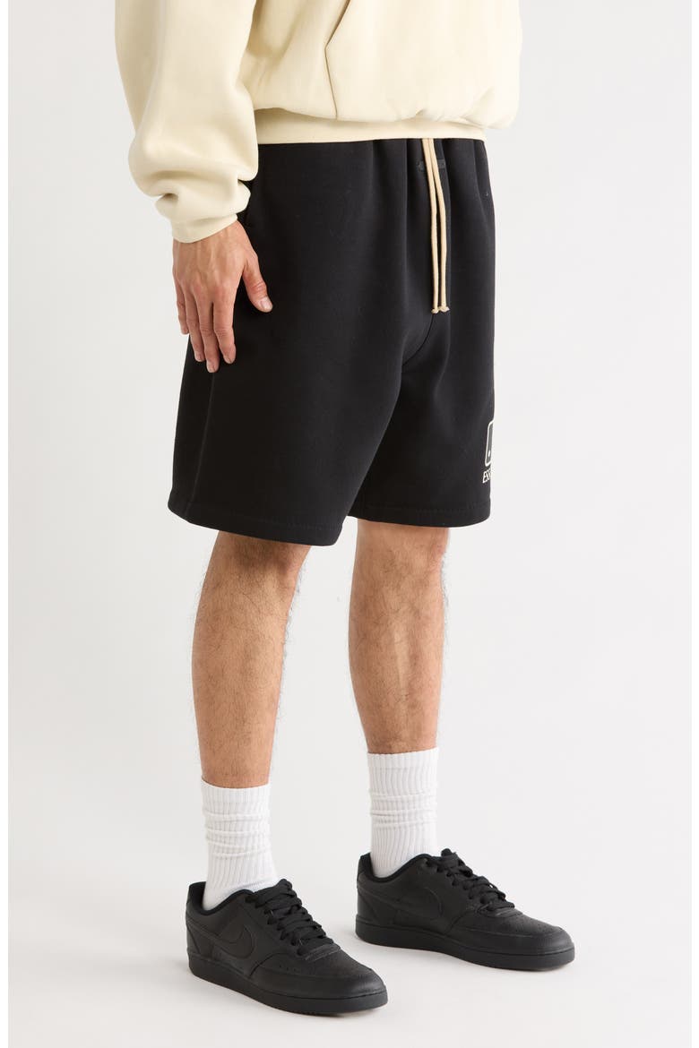x MLB '90s Drawstring Cotton Blend Sweat Shorts, Alternate, color, BLACK