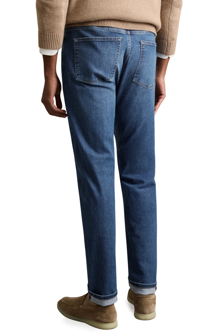 Maddison Slim Straight Leg Jeans, Alternate, color, MID BLUE WASH