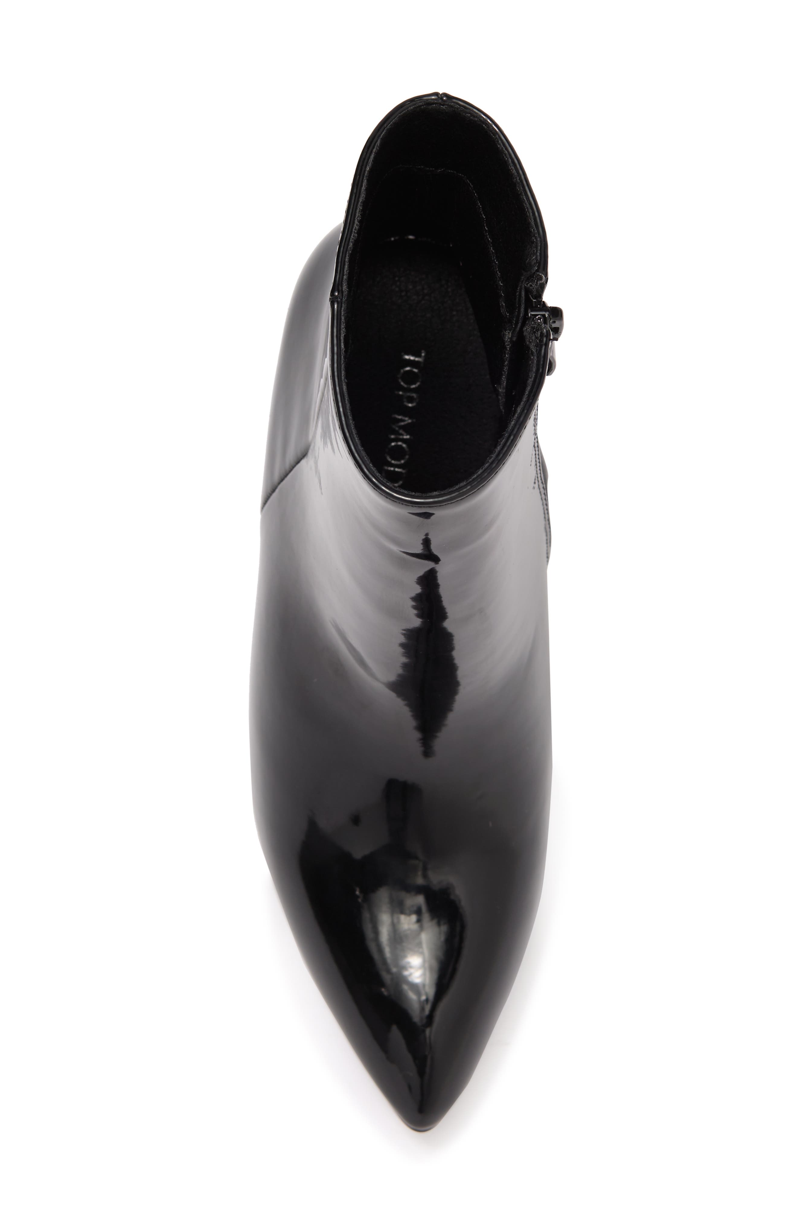 TOP GUY SHOES TOP GUY Brazil Patent Block Heel Bootie, Alternate, color, 