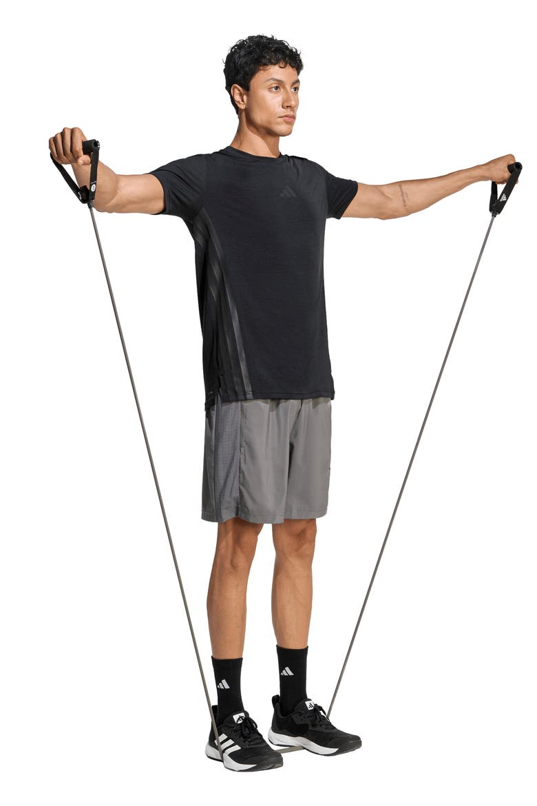 Essentials Woven Performance Training Shorts, Alternate, color, GREY FIVE