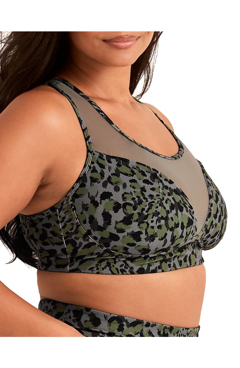 Adore Me Aura Aura Sports Bra, Alternate, color, Animal Grey