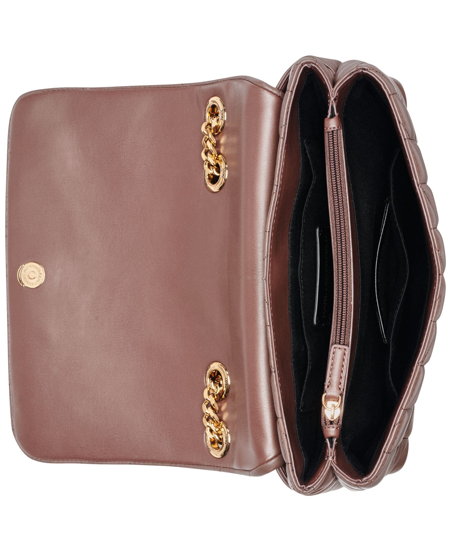 KARL LAGERFELD PARIS Lafayette Shoulder, Alternate, color, Dark Chocolate