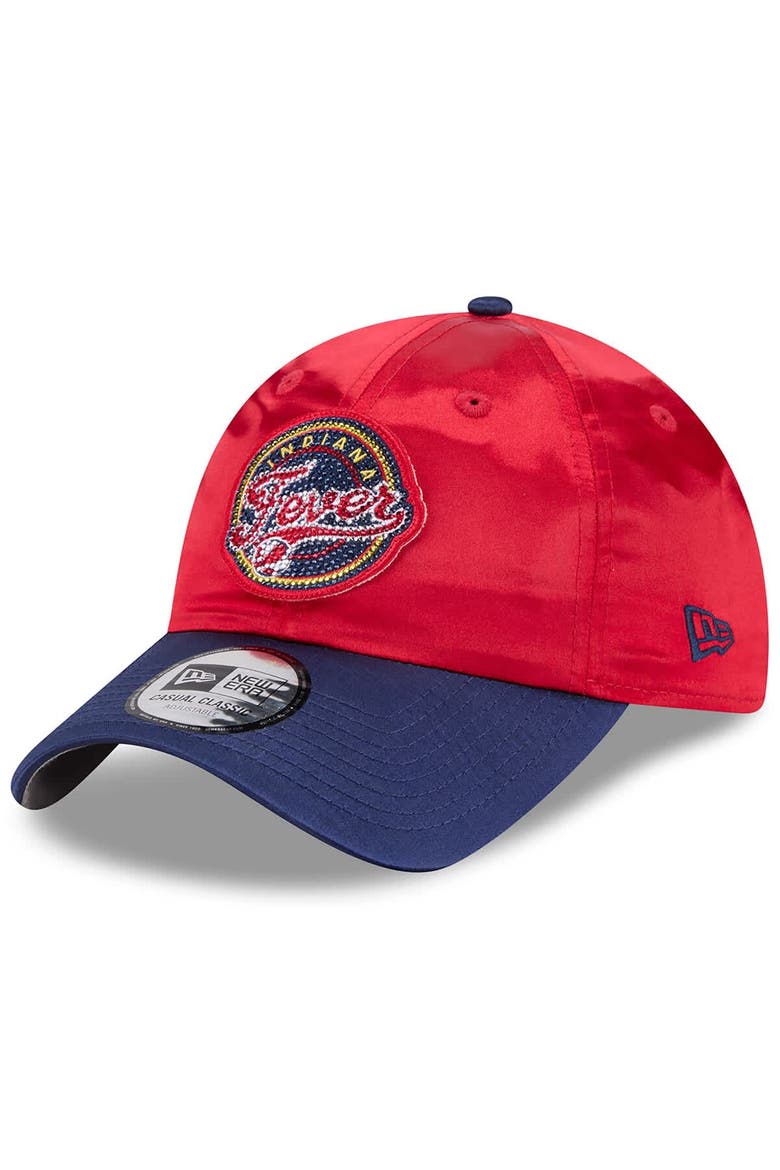 Unisex New Era Red/Navy Indiana Fever 2026 WNBA Draft Casual Classic Adjustable Hat, Alternate, color, Red
