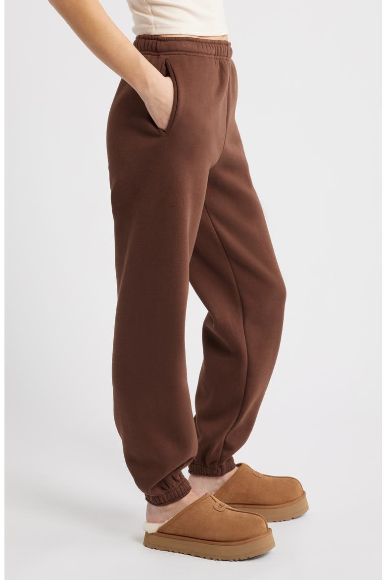 I'll Always Love You Fleece Joggers, Alternate, color, ESPRESSO