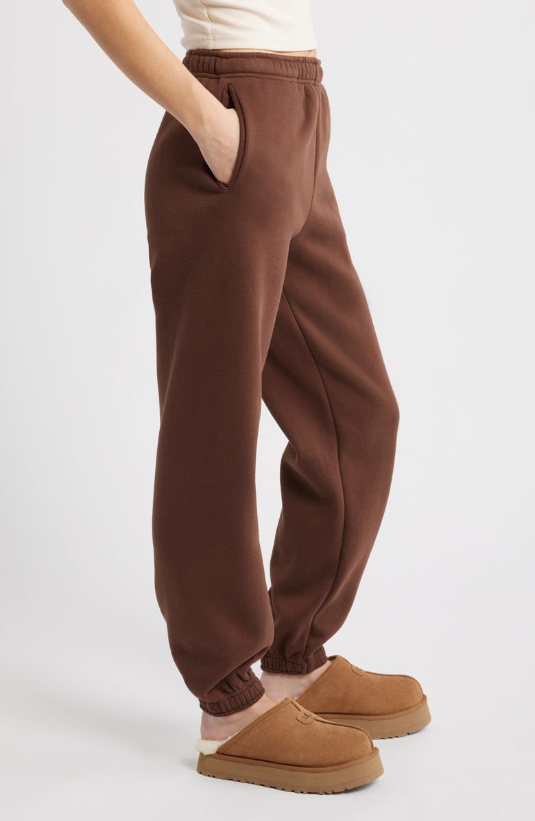 HAPPY CAMP3R I'll Always Love You Fleece Joggers, Alternate, color, Espresso